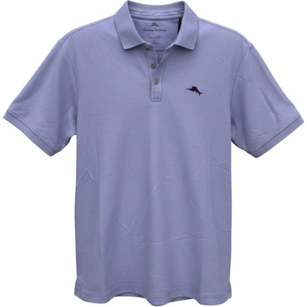 Tommy Bahama‎ Mens Polo Shirt Lavender Short Sleeve Large
